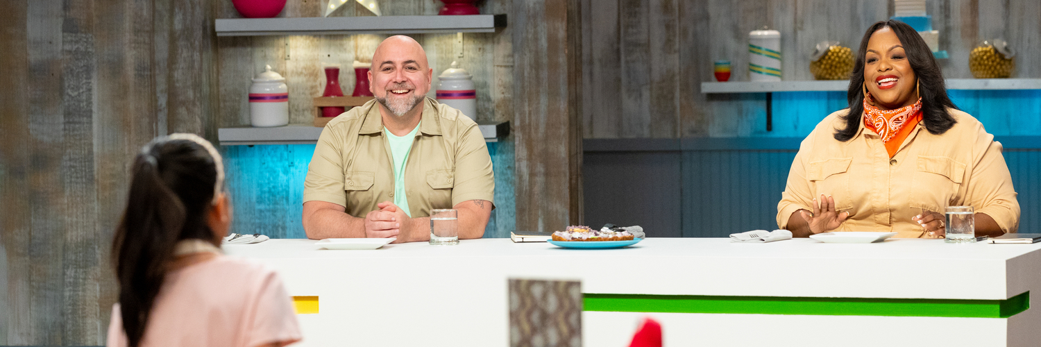 Kardea Brown and Duff Goldman in Kids Baking Championship Amazing Animals