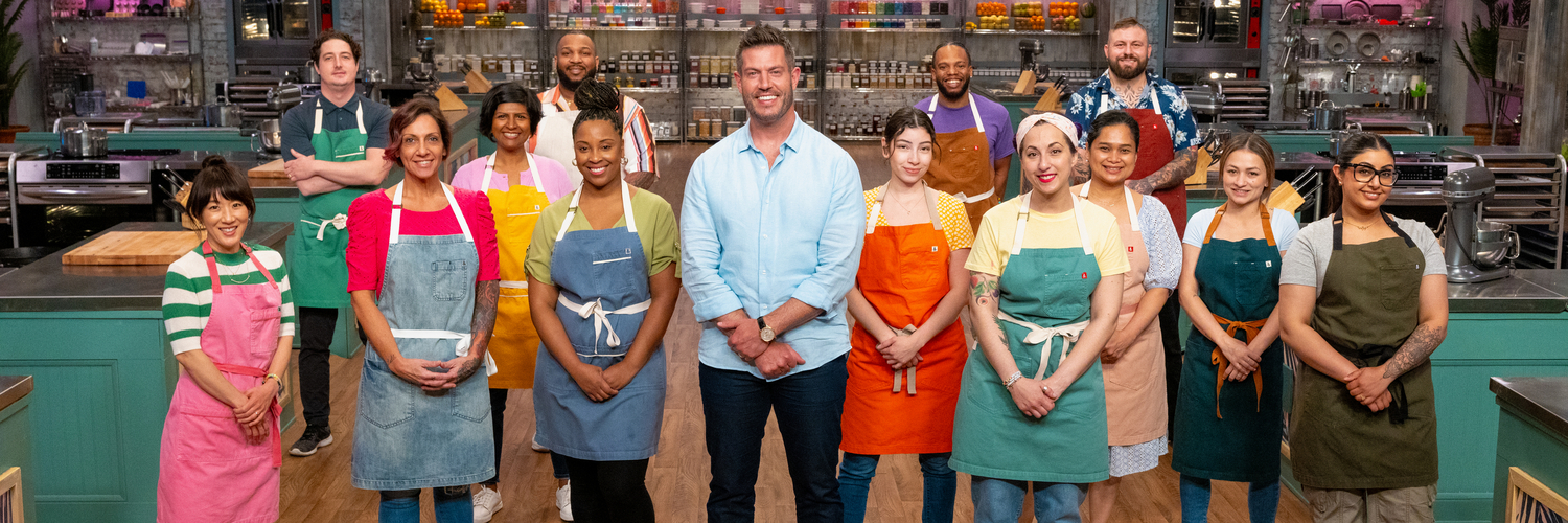 Host Jesse Palmer with Contestants on Spring Baking Championship S11