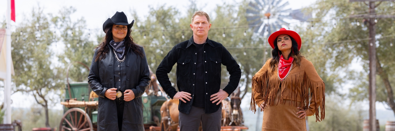BBQ Brawl captains - Antonia Lofaso, Bobby Flay and Maneet Chauhan
