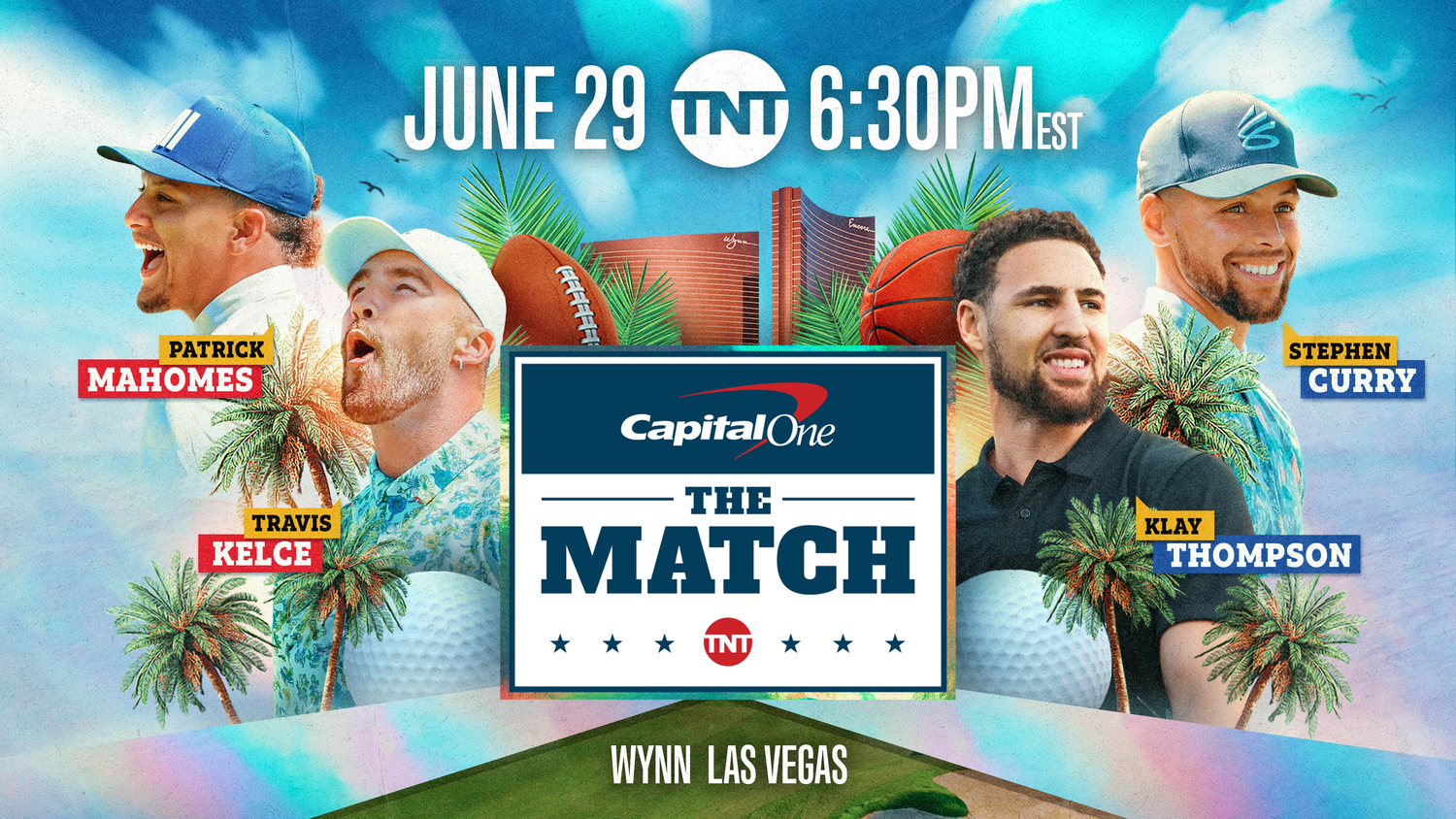 TNT's The Match features Patrick Mahomes, Travis Kelce, Steph