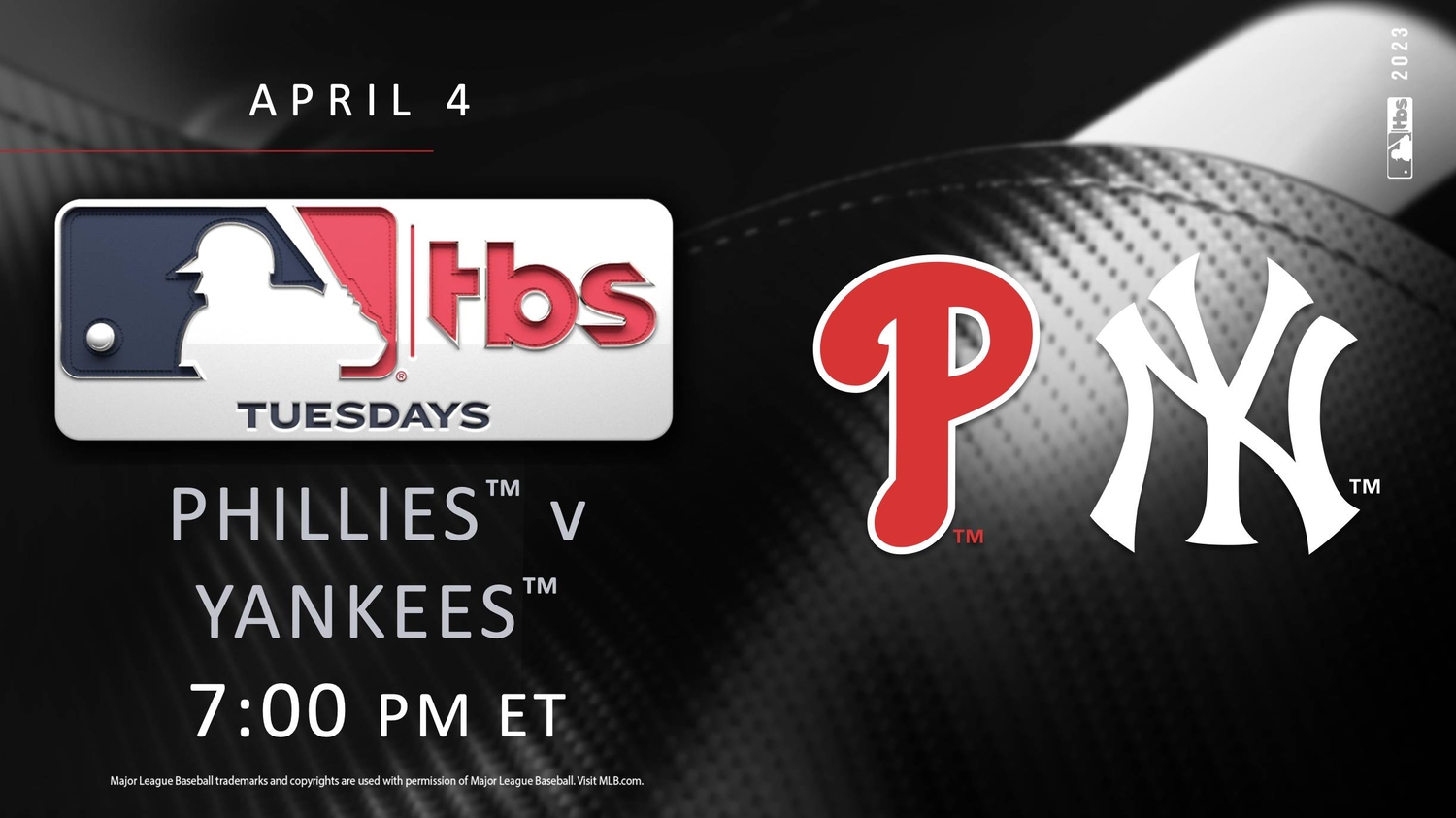 Warner Bros. Discovery Sports Leads Off 50th Year of Baseball on TBS with Phillies-Yankees Interleague Showdown - Tuesday, April 4 at 7 p.m. ET