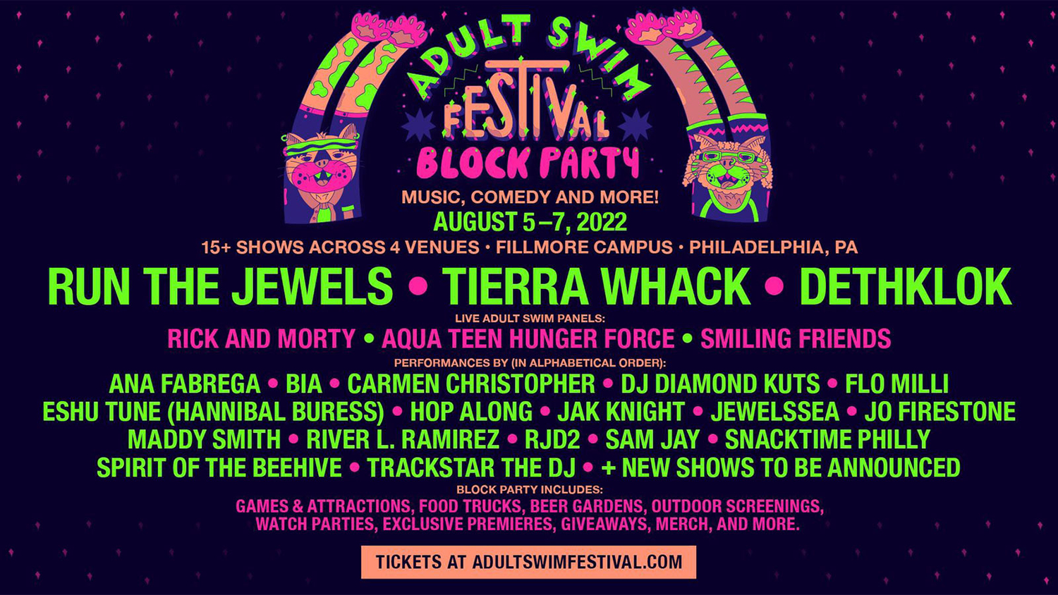 Adult Swim Festival Returns with a Summer Block Party in Philadelphia