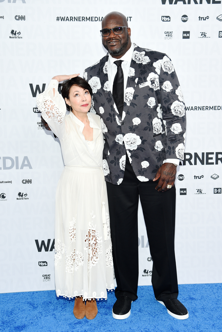 Ann Curry of TNT’s Chasing the Cure and Shaquille O'Neal of TNT’s Shaq Life and Inside The NBA at WarnerMedia Upfront 2019
