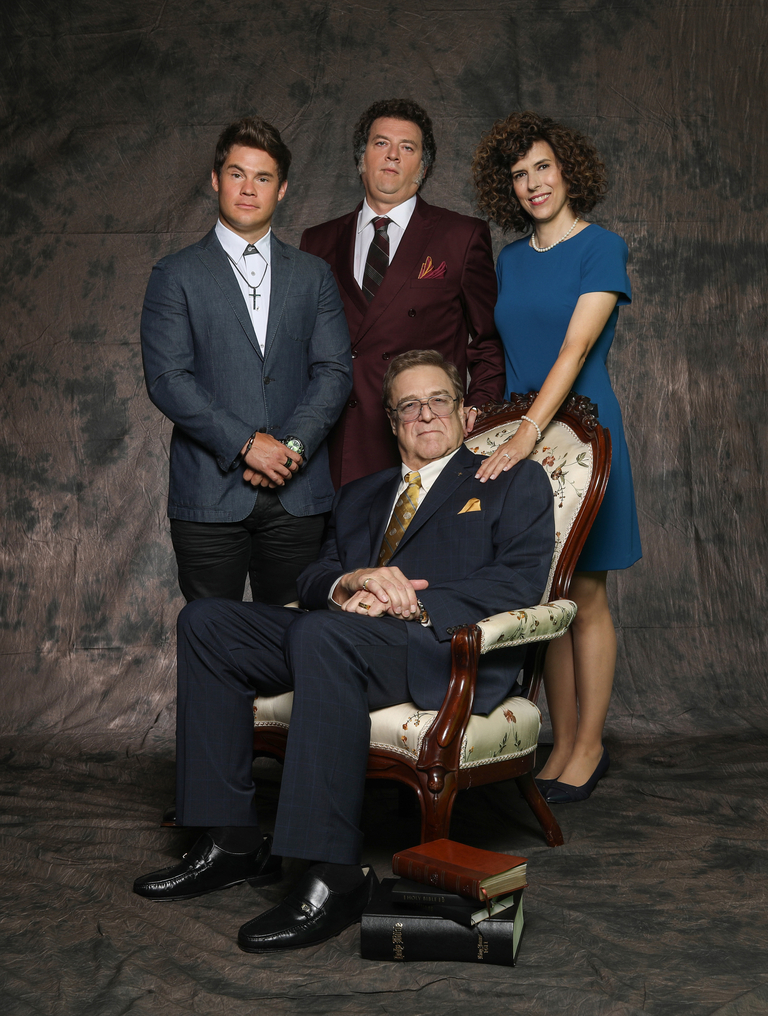 Adam Devine, Danny McBride, Edi Patterson, and John Goodman