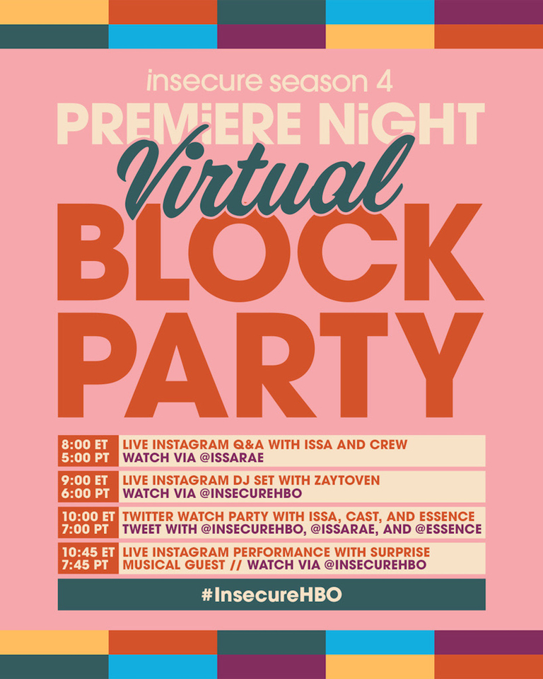 Insecure Season 4 Virtual Block Party
