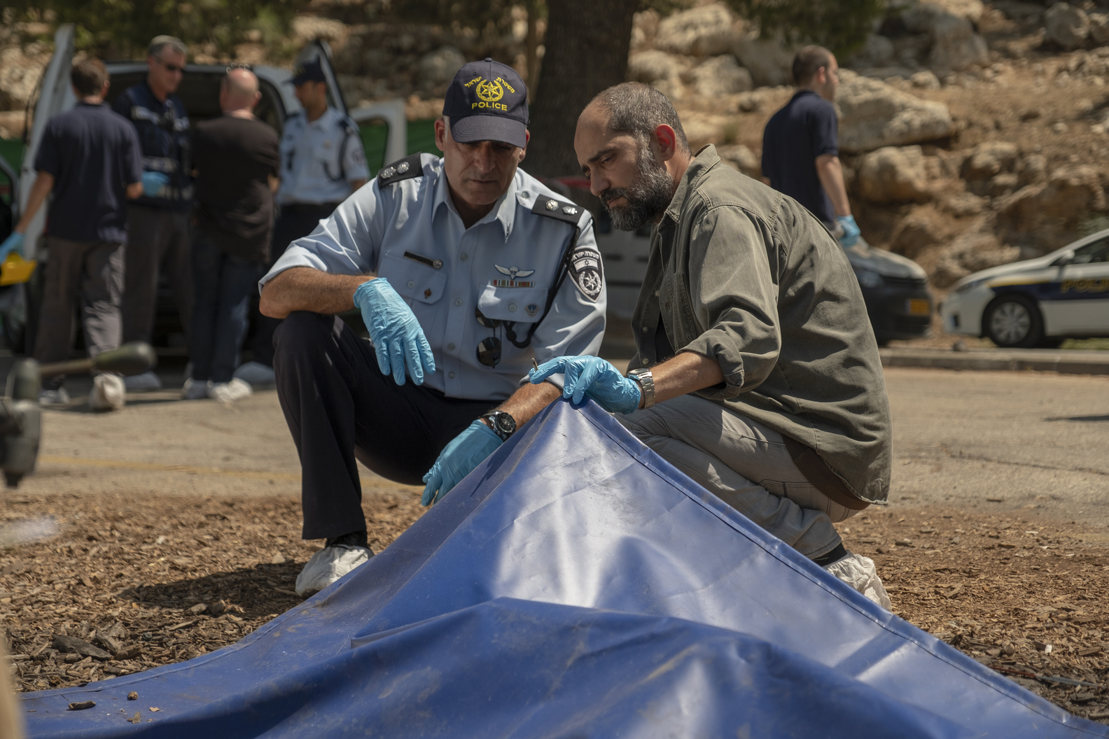 Shlomi Elkabetz and Tzahi Grad