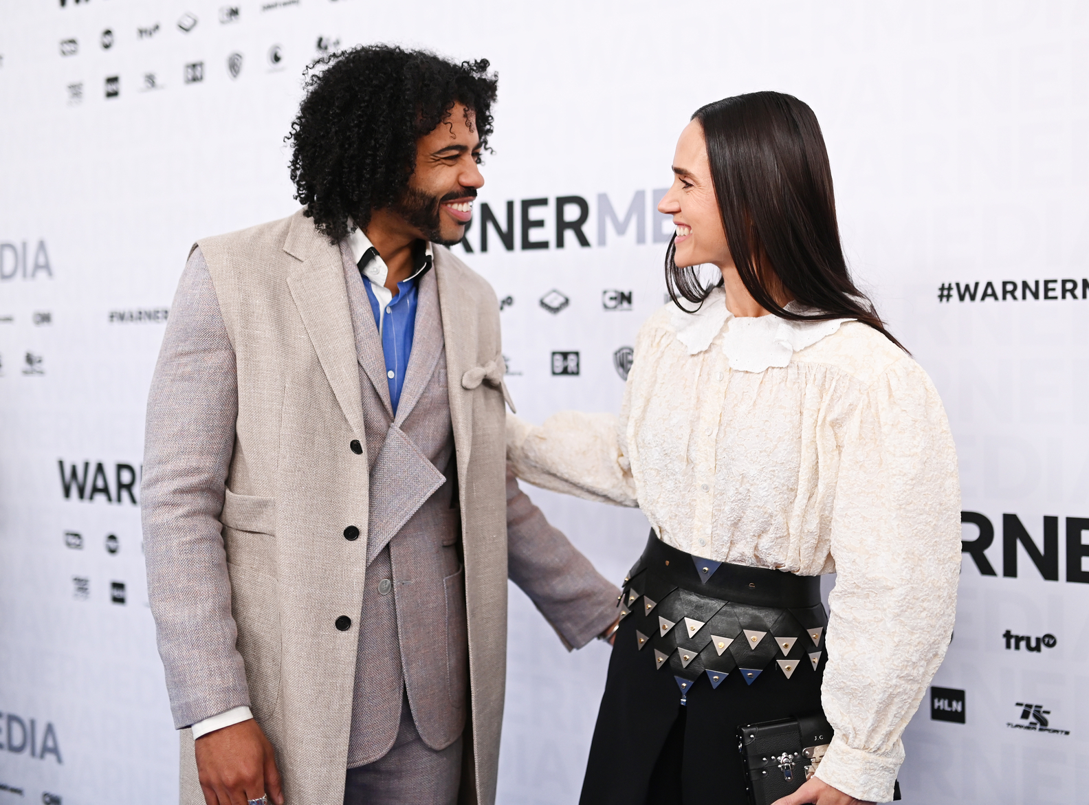 Daveed Diggs and Jennifer Connelly of TBS’s Snowpiercer on the red carpet at WarnerMedia Upfront 2019 at The Theater at Madison Square Garden on May 15, 2019 in New York City.