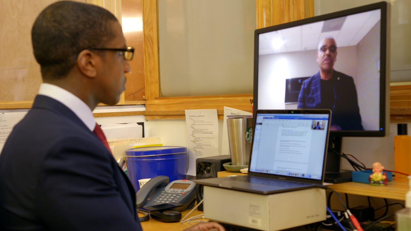 Axios markets editor Dion Rabouin interviewing Carnival Corporation CEO Arnold Donald