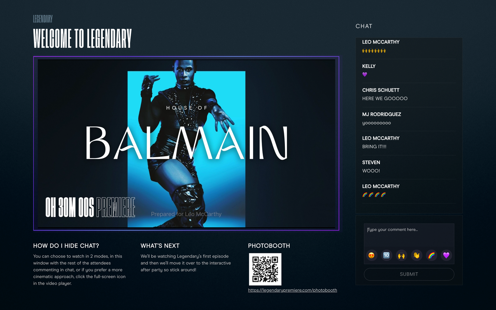 Legendary Premiere - Lobby