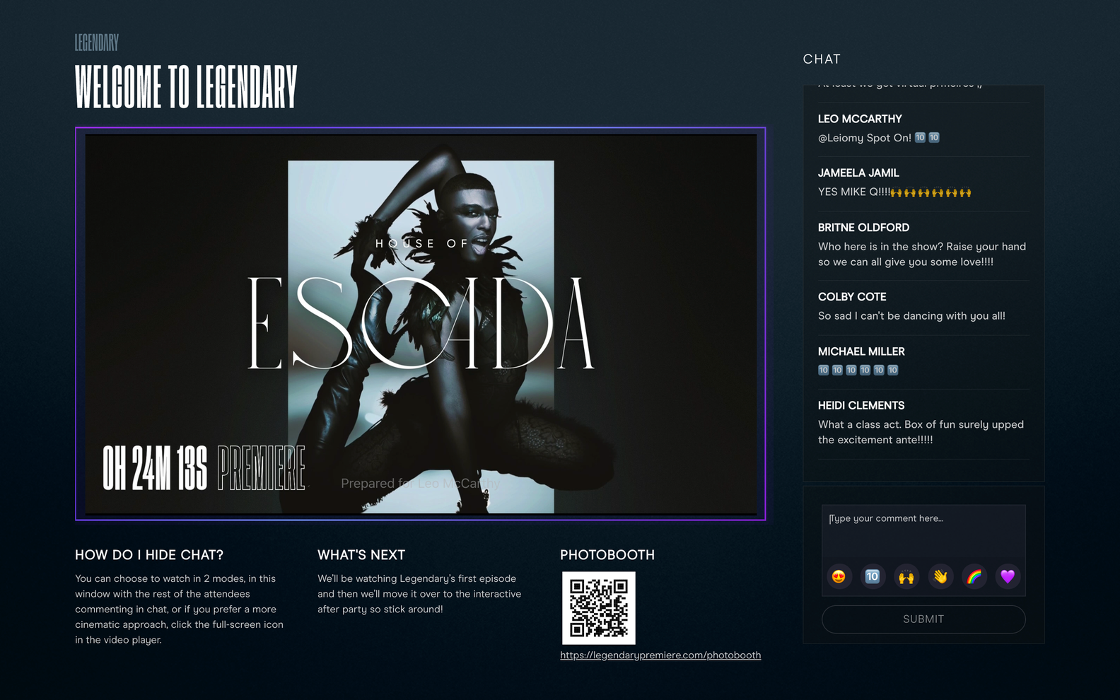 Legendary Premiere - Lobby