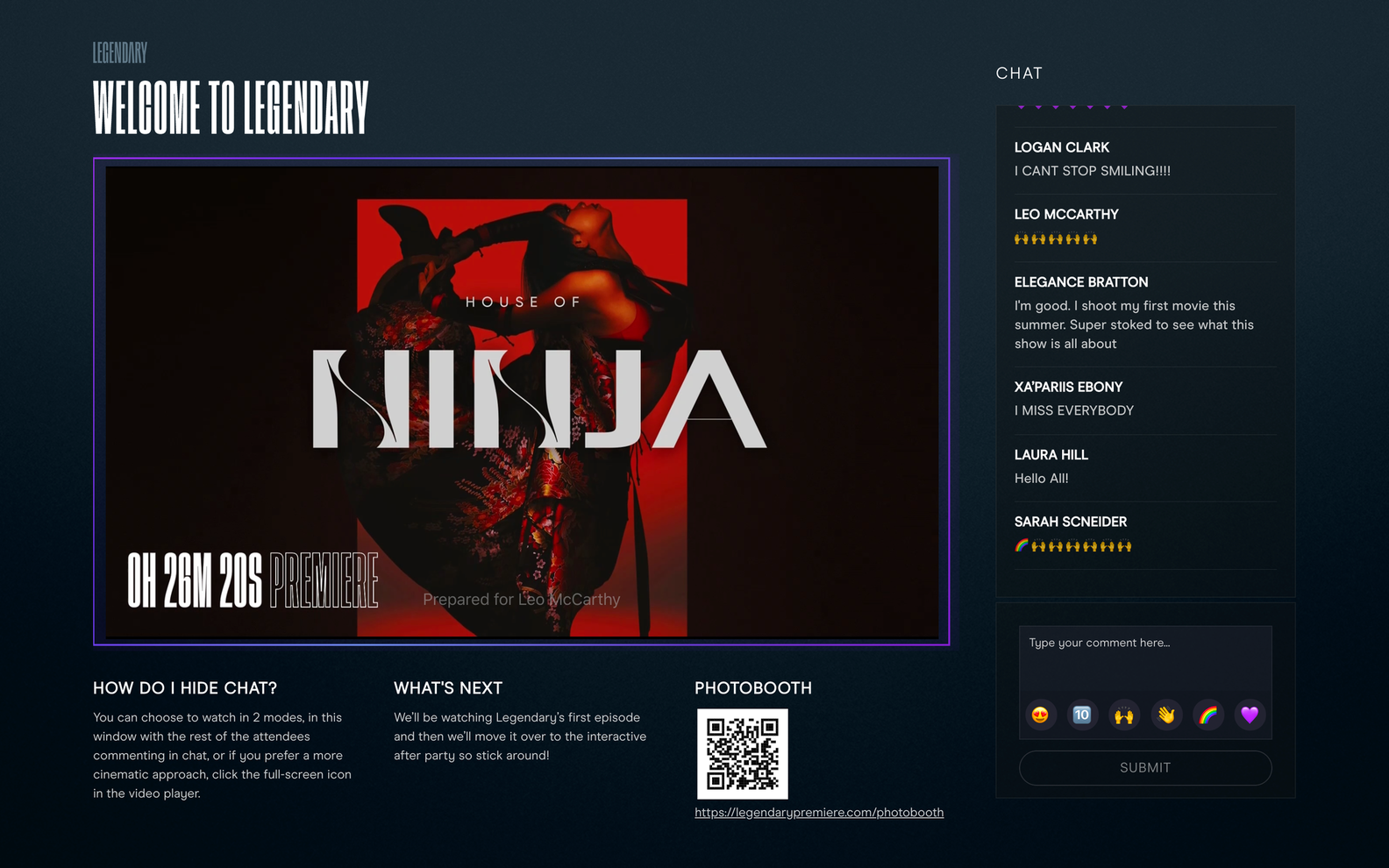 Legendary Premiere - Lobby