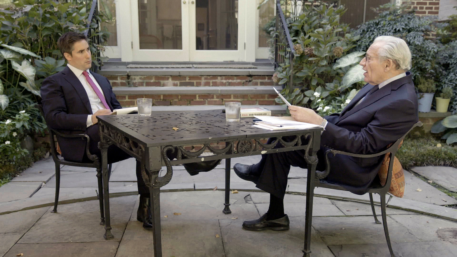 Jonathan Swan, Axios National Political Correspondent with Journalist Bob Woodward