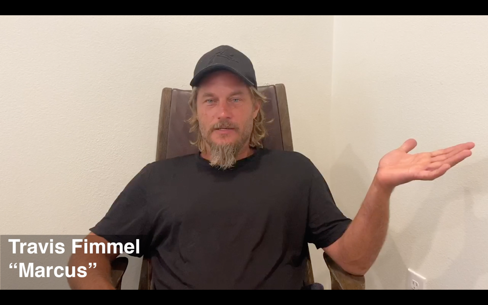 Travis Fimmel at the Raised by Wolves Virtual Premiere