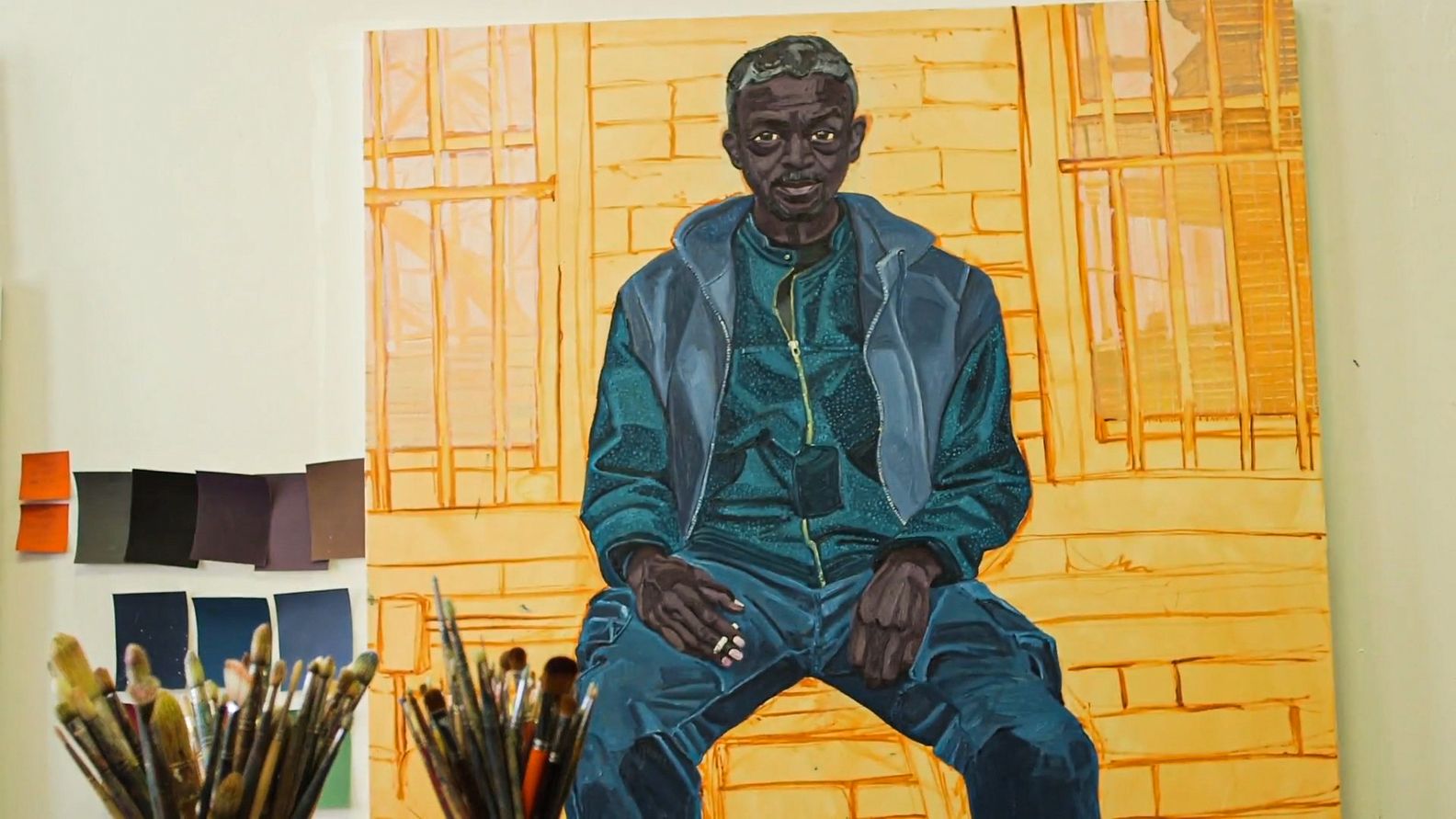 Painting by Jordan Casteel