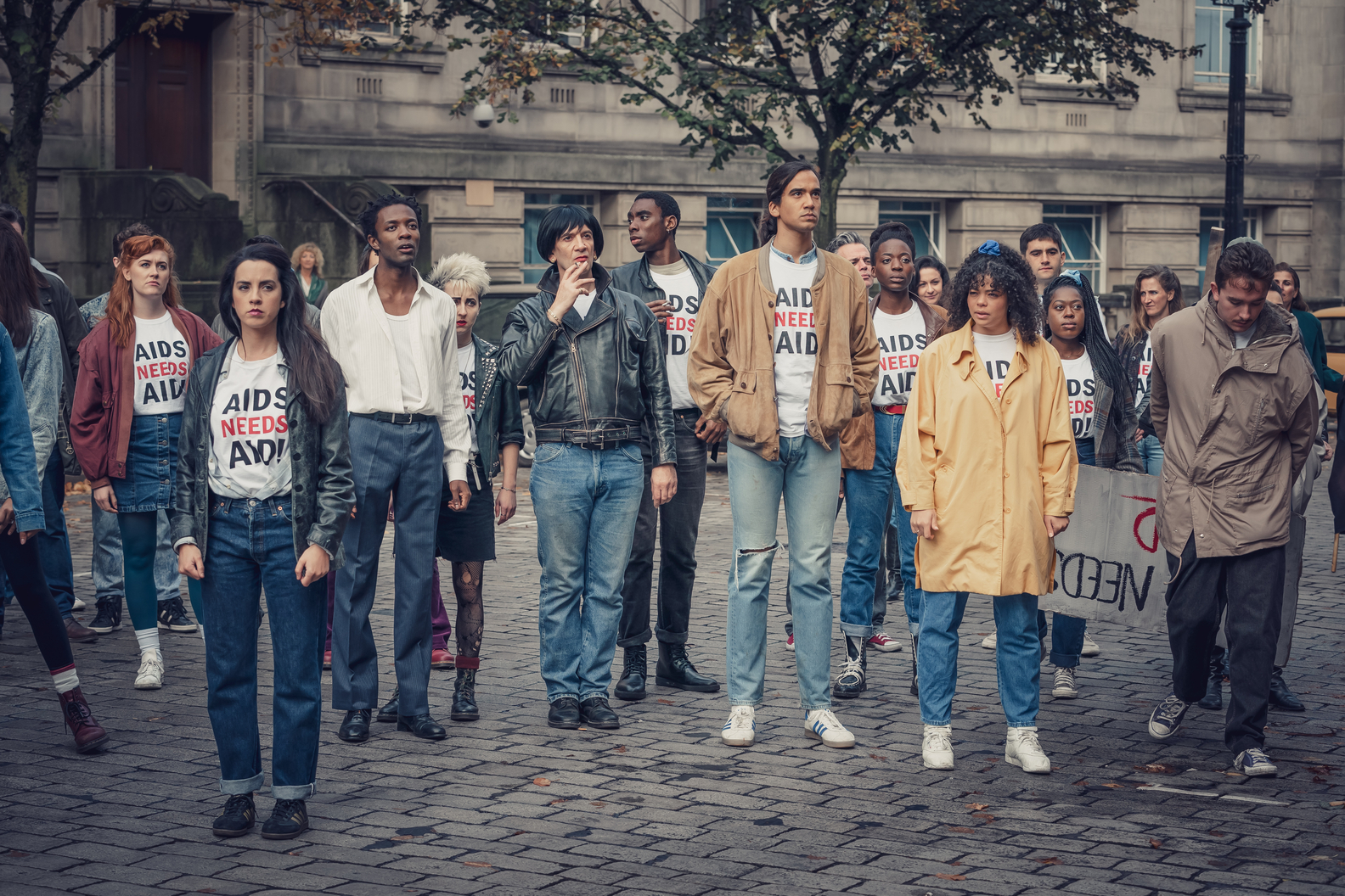 Omari Douglas as Roscoe Babatunde, Neil Ashton as Grizzle, Nathaniel Curtis as Ash Mukherjee, and Lydia West as Jill Baxter