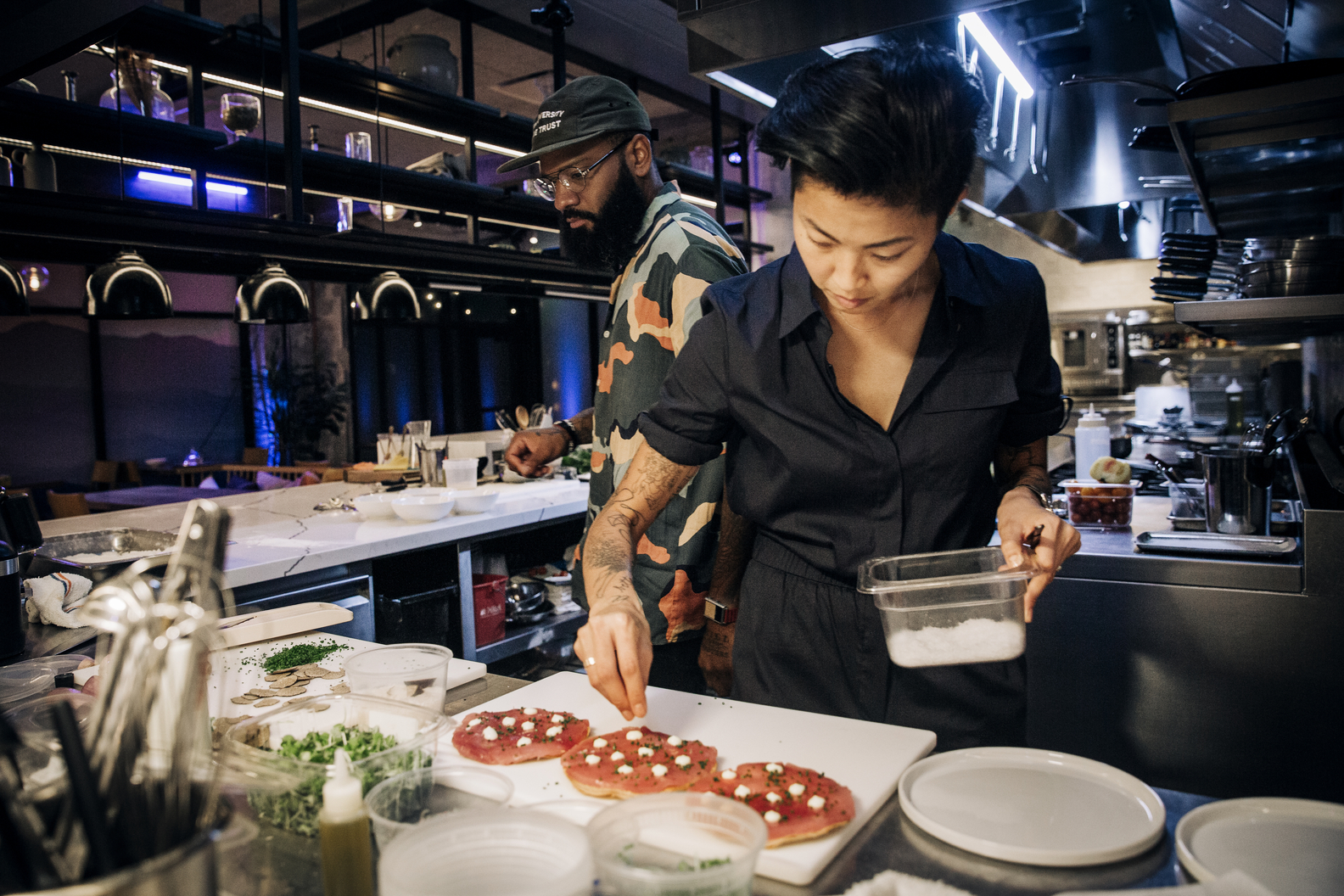 Justin Sutherland, Kristen Kish