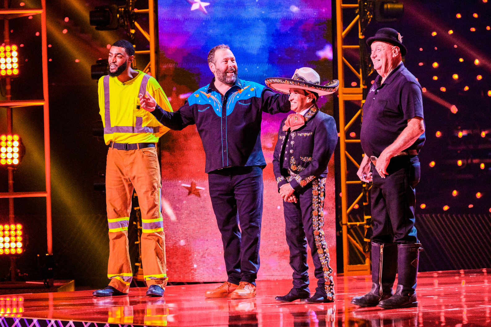 Gabe George, Bert Kreischer, Tomas, and Jackie Bibbi