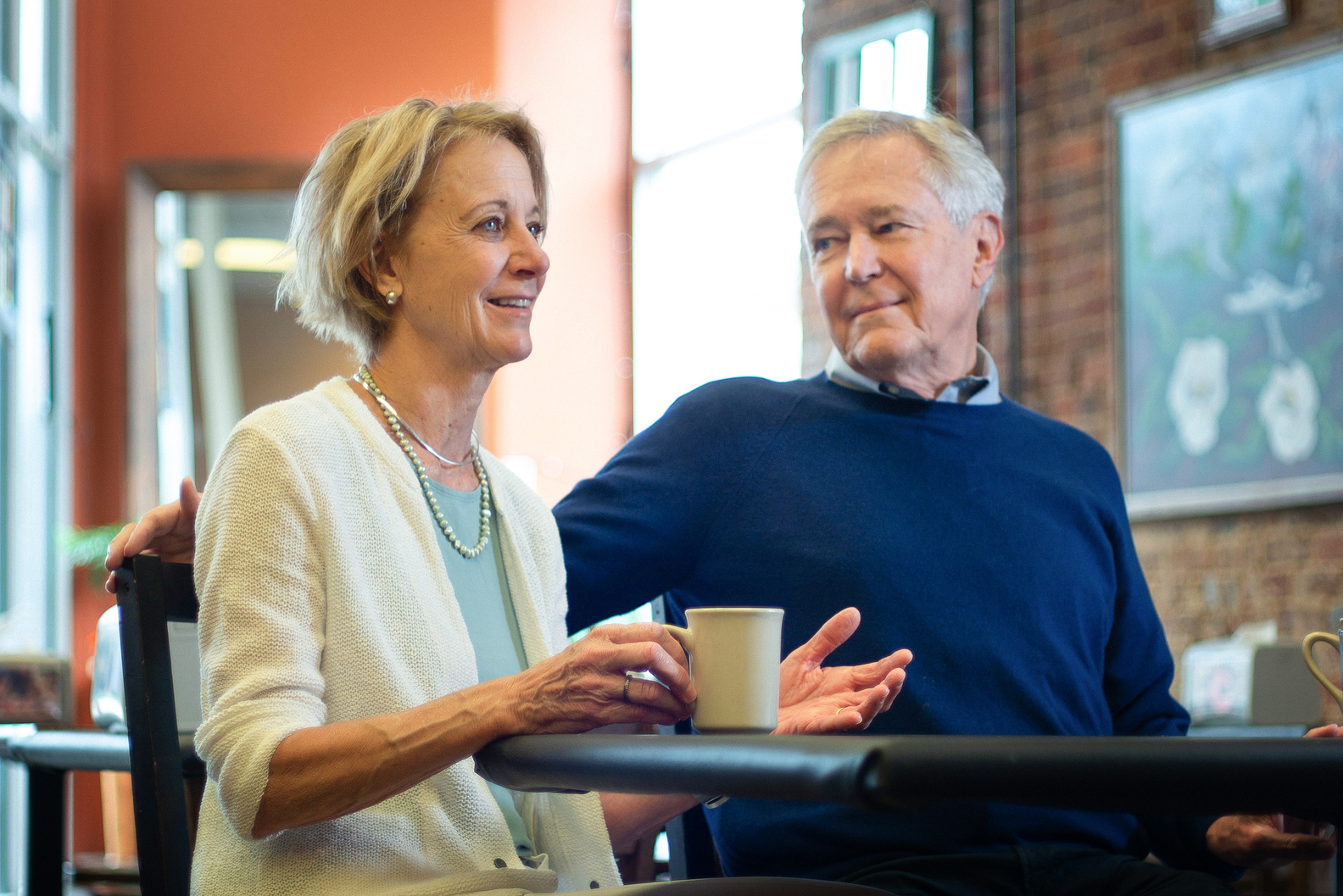 (from left) Deb and Jim Fallows