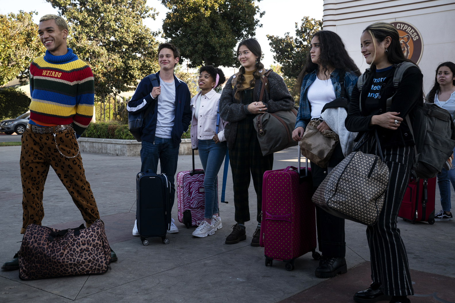 Justice Smith, Uly Schlesinger, Nathanya Alexander, Lukita Maxwell, Haley Sanchez, Chase Sui Wonders 