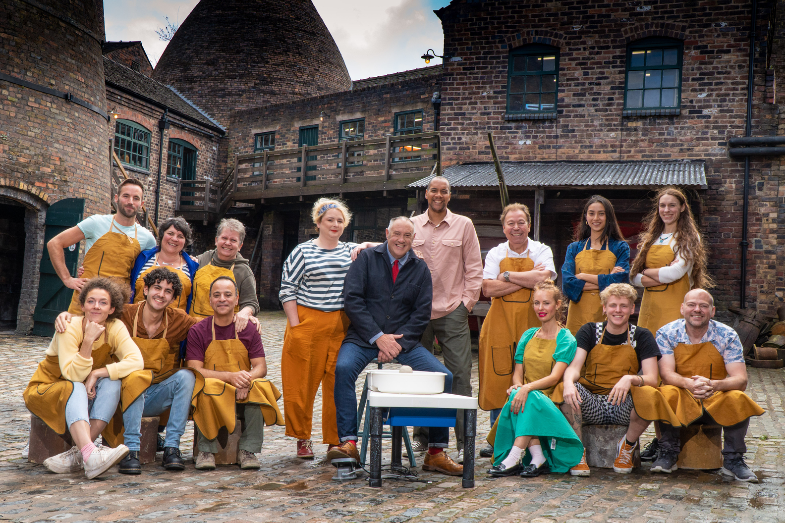 Potters with Presenter and Judges