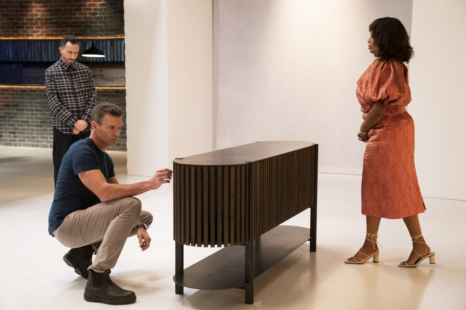 Fernando Mastrangelo (judge), Scott Foley (host and judge), Brigette Romanek (judge)