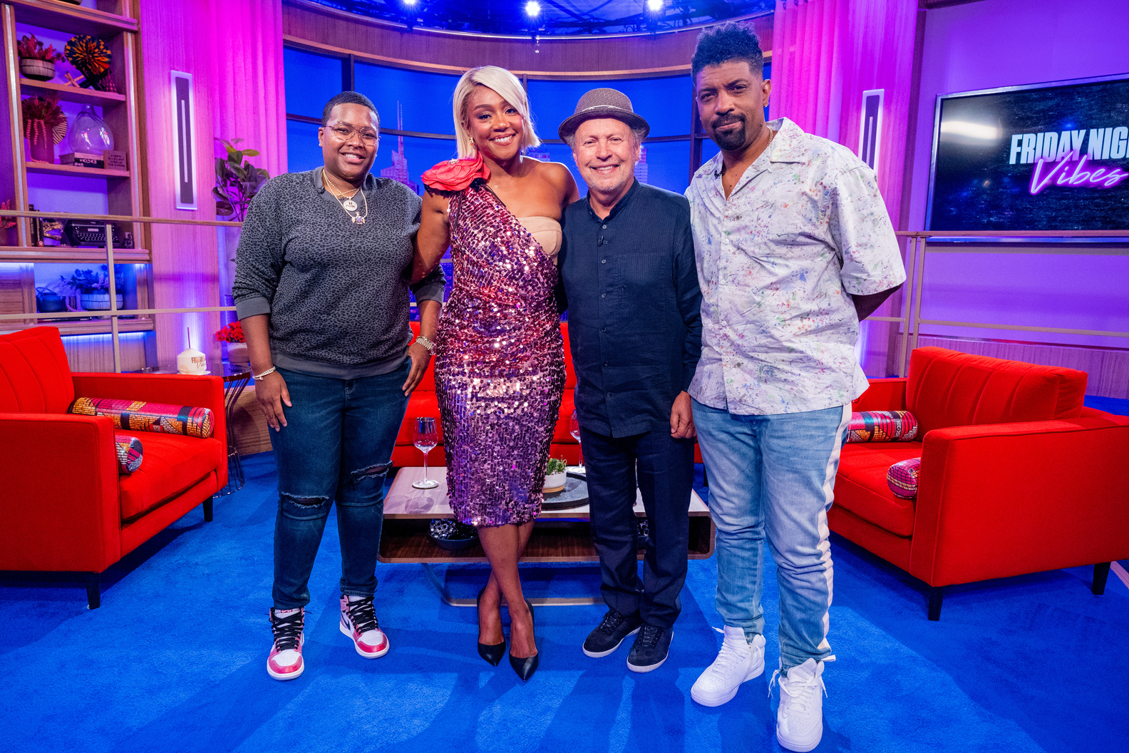 Sam Jay, Tiffany Haddish, Billy Crystal & Deon Cole 