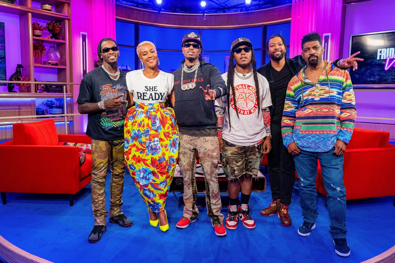 Offset, Tiffany Haddish, Quavo, Takeoff, DeRay Davis, Deon Cole 