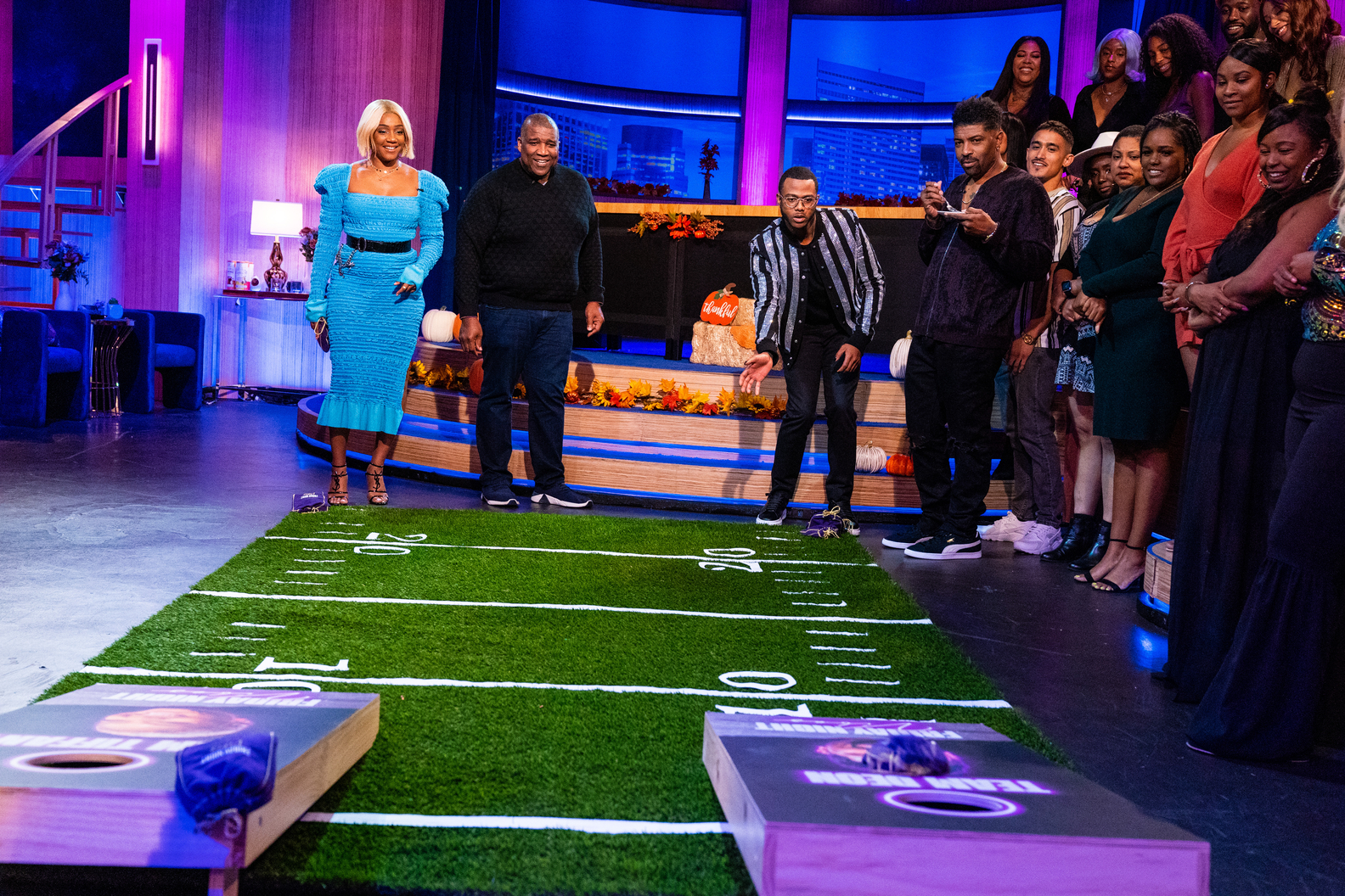 Tiffany Haddish, Curt Menefee, Kwame Onwuachi & Deon Cole 