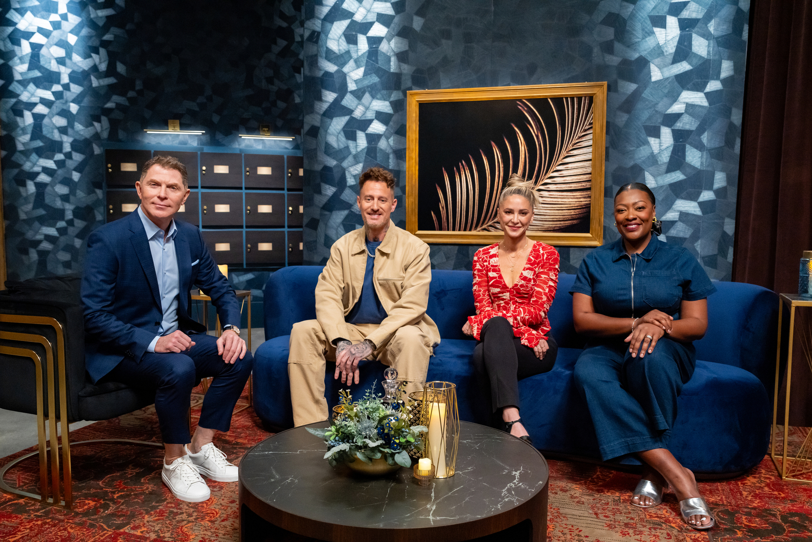 Bobby Flay, Michael Voltaggio, Brooke Williamson, Tiffany Derry in Bobby's Triple Threat Season 3