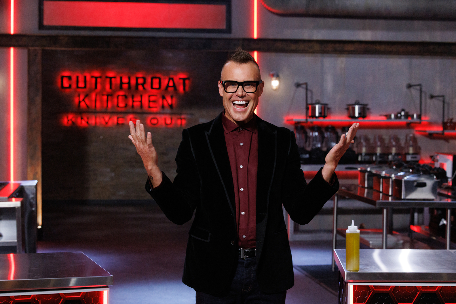 Host Brian Malarkey on Food Network's Cutthroat Kitchen