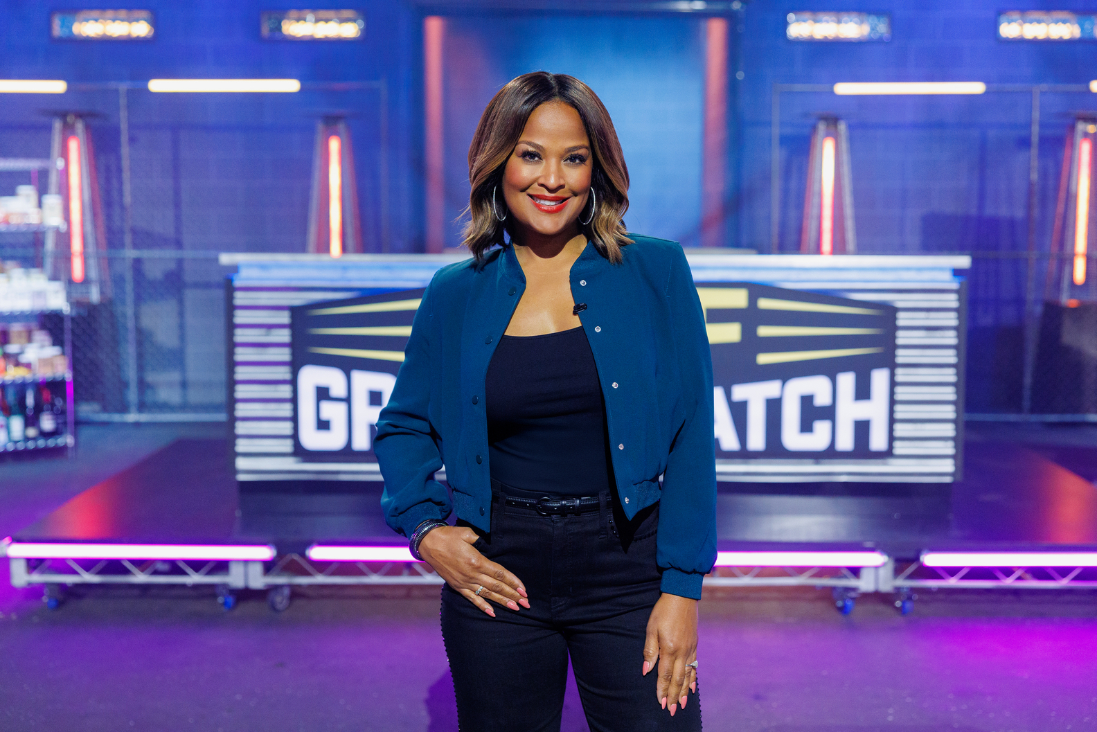 Host Laila Ali, as seen on Chef Grudge Match