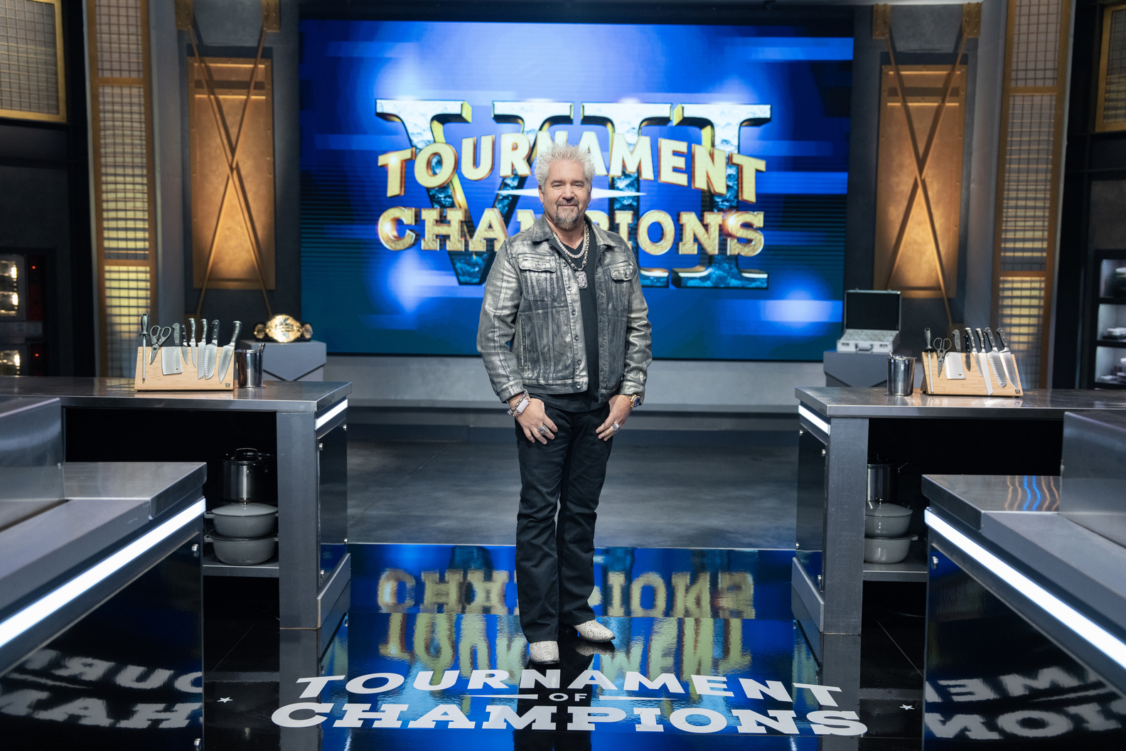 Host Guy Fieri on Food Network's Tournament of Champions VII