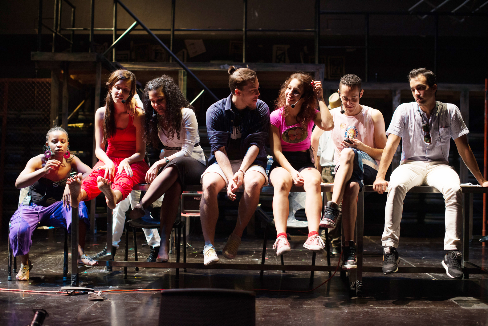 Cast of RENT in Cuba Pressroom