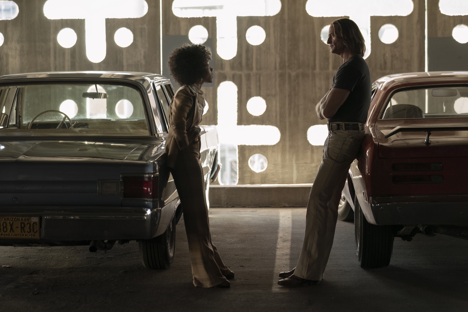 Rachel Hilson and Josh Holloway