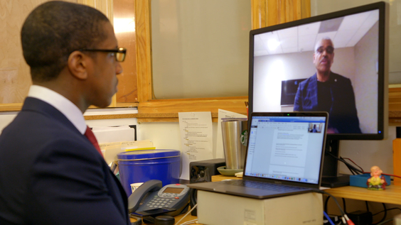 Axios markets editor Dion Rabouin interviewing Carnival Corporation CEO Arnold Donald