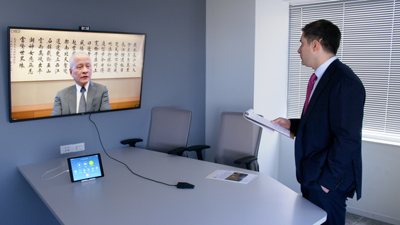 Axios national political reporter Jonathan Swan interviewing Ambassador Cui Tiankai, Chinese Ambassador to the United States
