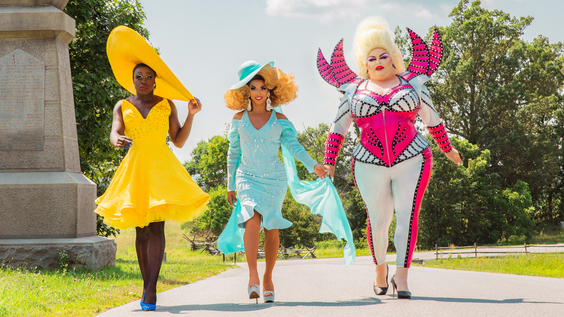 Caldwell Tidicue (Bob the Drag Queen), D.J. Pierce (Shangela), David Huggard (Eureka O’Hara)