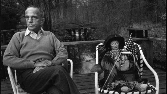 Roy Cohn at his residence in Greenwich, Connecticut (1986)