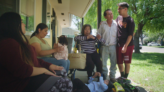 Student Rogelio “Junior” Vivero (far right) with his family