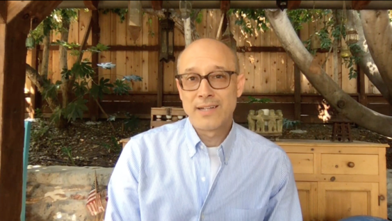 David Zucker at the Raised by Wolves Virtual Premiere 