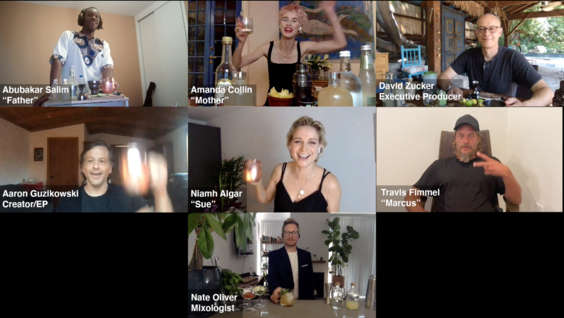 Cast and Crew Toast at the Raised by Wolves Virtual Premiere