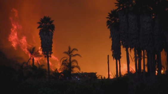 Thomas Fire in Ojai, CA