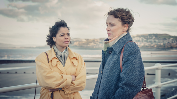 Lydia West as Jill Baxter and Keeley Hawes as Valerie Tozer 