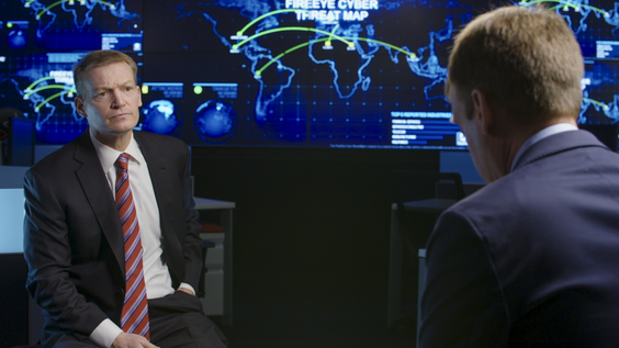 CEO of FireEye Kevin Mandia, Axios Editor in Chief Nicholas Johnston