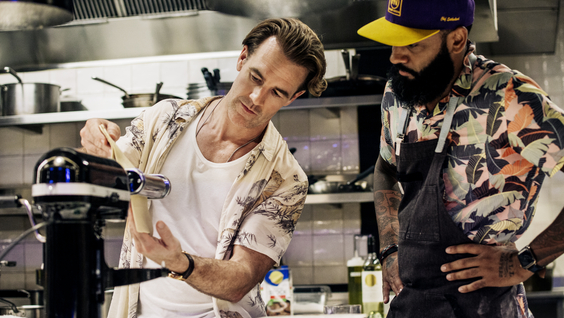 James Van Der Beek, Justin Sutherland 