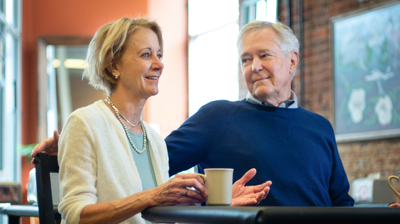 (from left) Deb and Jim Fallows