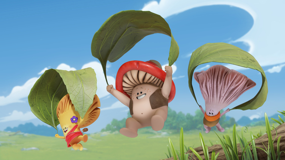 Kleine Freunde, große Abenteuer: Deutsche TV-Premiere von Flipi und die Pilzlinge ab 19. April bei Boomerang