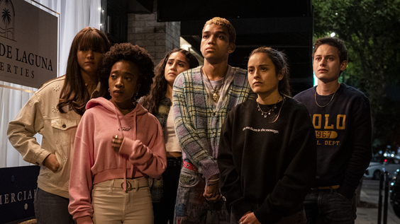 Chloe East, Nathanya Alexander, Haley Sanchez, Justice Smith, Chase Sui Wonders, Uly Schlesinger