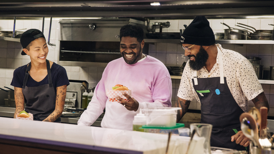 Kristen Kish, Ron Funches, Justin Sutherland 