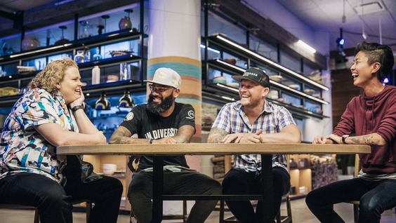 Fortune Feimster, Justin Sutherland, Jeremy Ford, Kristen Kish